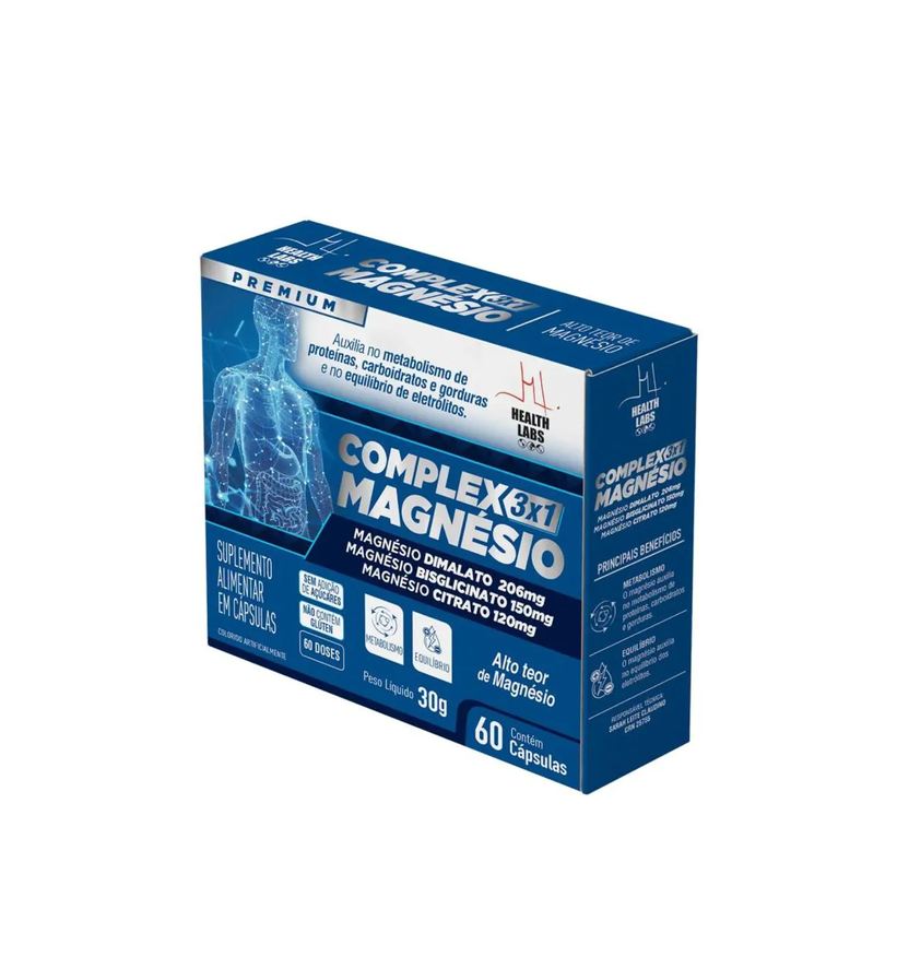Health Labs Complex Magnesio 3x1 60 cápsulas - Original