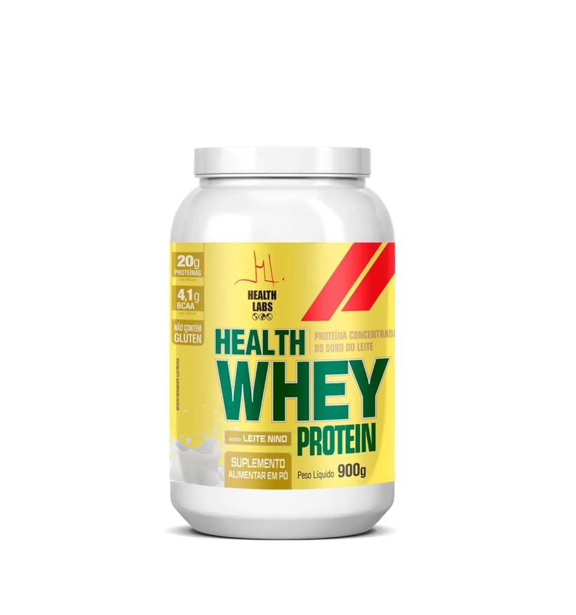 Health Labs Health Whey Protein 900g - Sabor Leite Ninho - Original