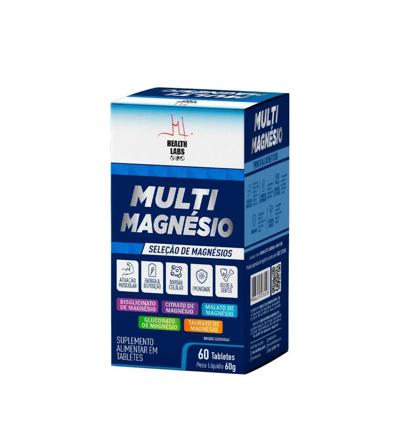 Health Labs Multi Magnésio 60 Tabletes - Original