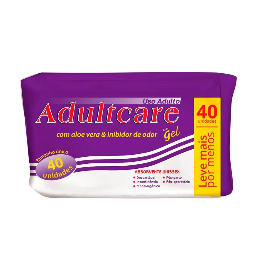 Adultcare Absorvente Geriátrico Premium Unissex 40 unidades