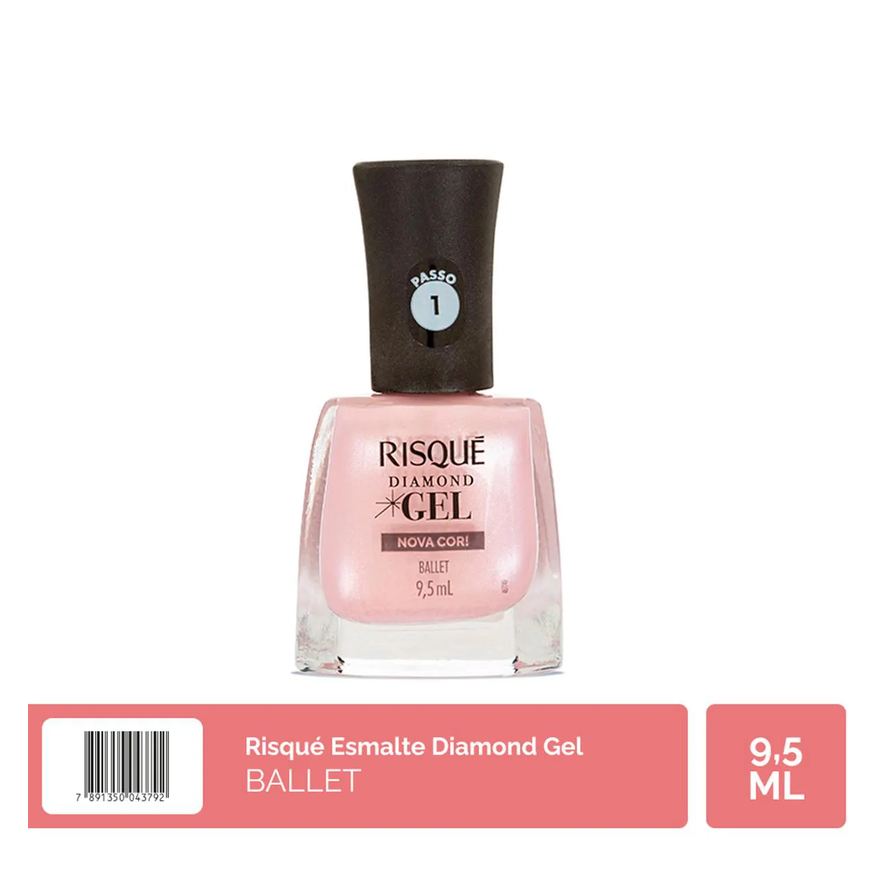 Risqué Esmalte Metálico Diamond Gel Nova Cor! 9,5ml - Ballet