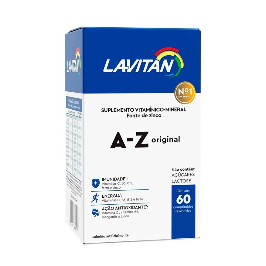 Cimed SUPLEMENTO VITAMíNICO LAVITAN A-Z ORIGINAL IMUNIDADE 60COMPS