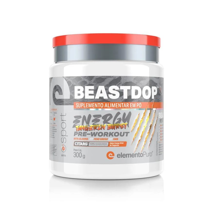 Elemento Puro Beastdop Energy Drink Limão Tangerina 300g