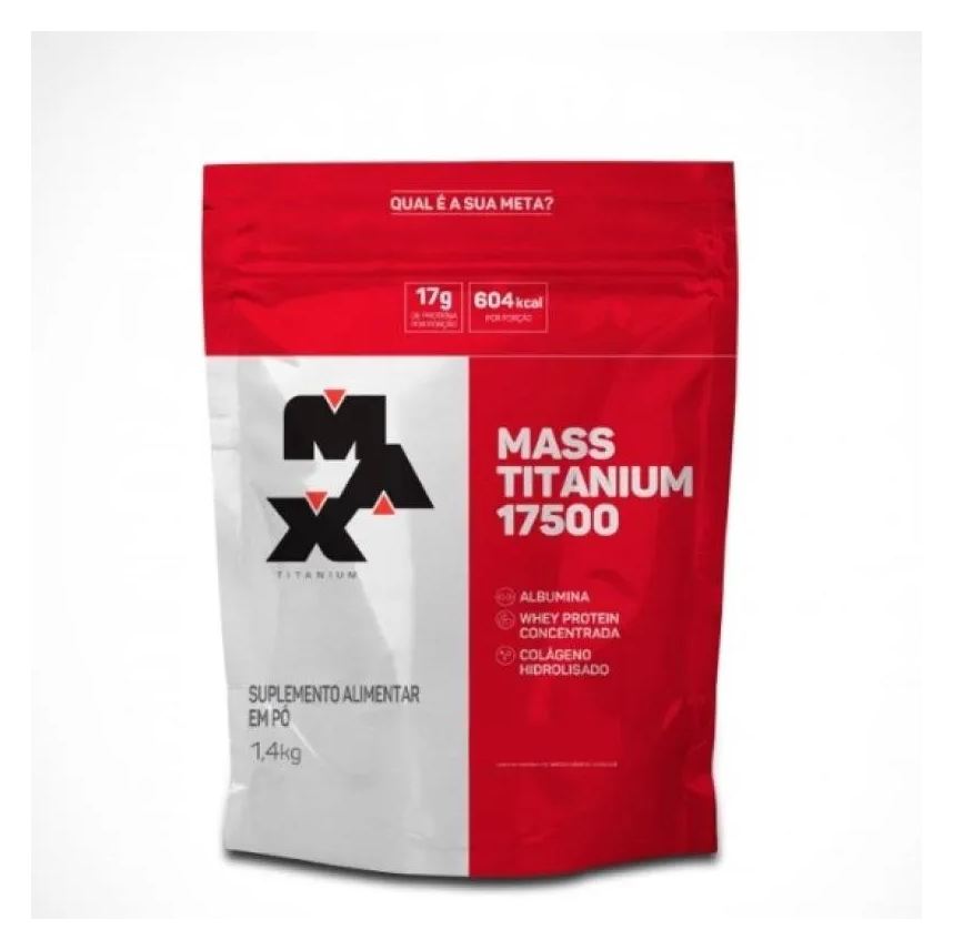 Max Titanium Mass Titanium 17500 (1,4kg) - Sabor: Leite Condensado