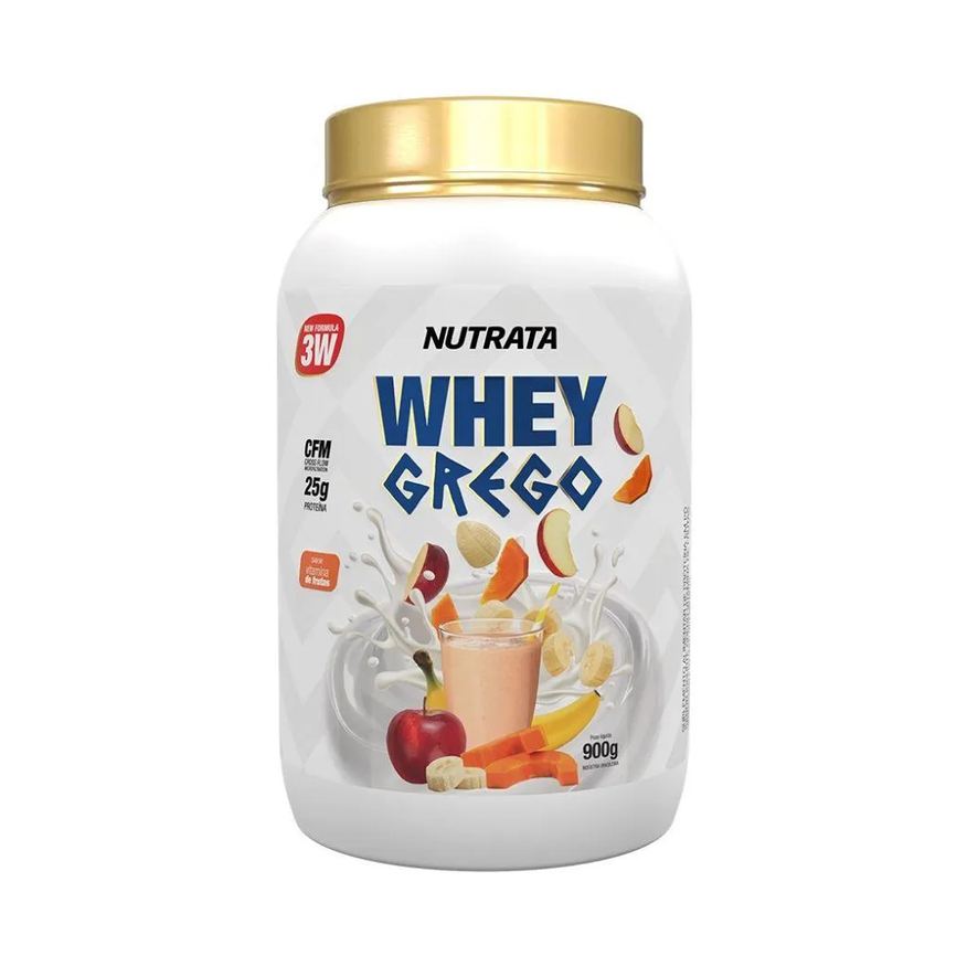 Nutrata Whey Grego (900g) - Sabor: Vitamina de Frutas