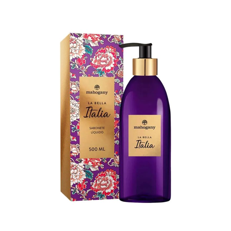 Mahogany Sabonete Liquido La Bella Italia 500ml