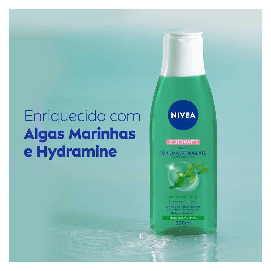 Nivea Tônico Adstringente Facial Controle do Brilho Efeito Matte com 200ml
