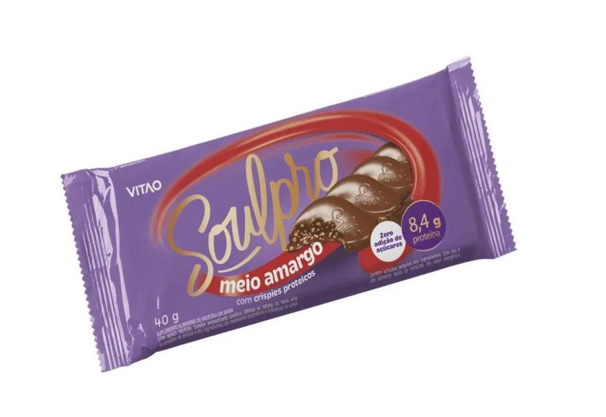 Vitao Chocolate Proteico Meio Amargo Zero 40g
