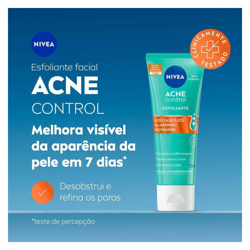 Nivea Esfoliante Facial Acne Control 75ml