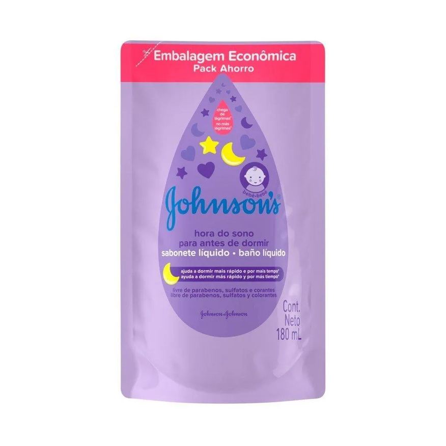 Johnson & Johnson Sabonete Líquido Johnsons Baby Hora do Sono Refil 180ml