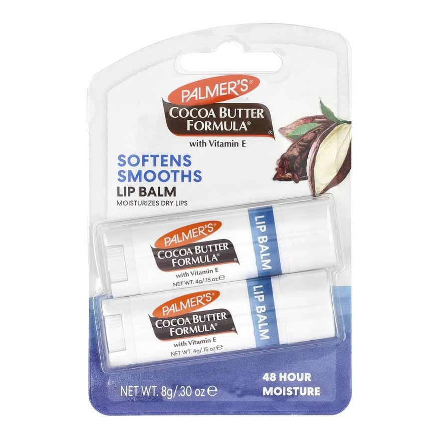 Palmer's Cocoa Butter Bálsamo Labial, Manteiga de Cacau com Vitamina E, 2 unidades 4g