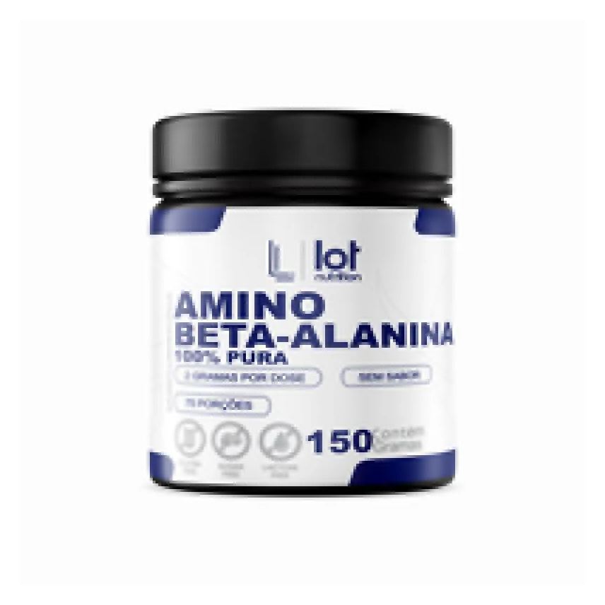 Lot Nutrition Beta Alanina 150g Energia Duradoura Treino de Alta Performance