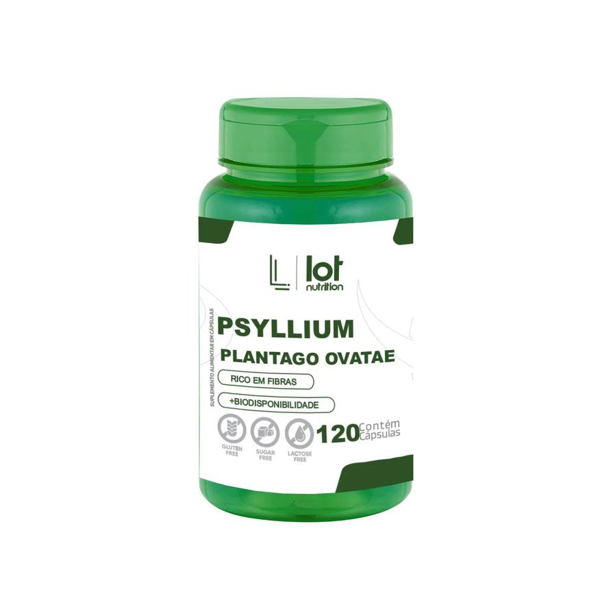 Lot Nutrition Psyllium 500mg 120 cápsulas