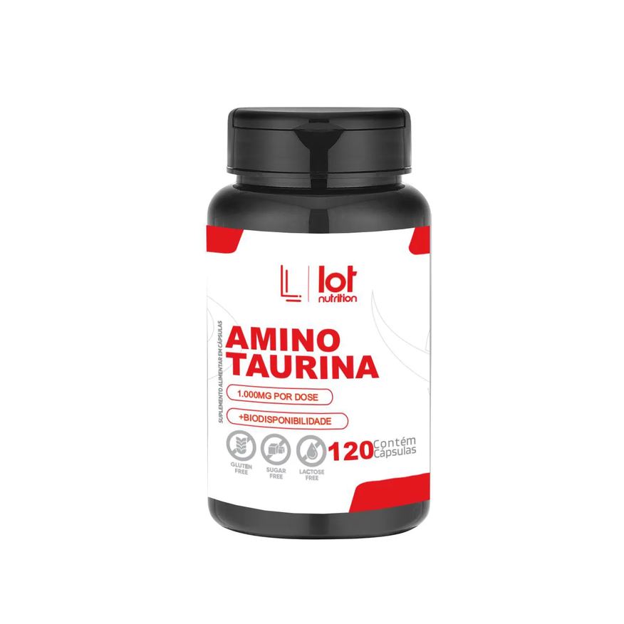 Lot Nutrition Taurina 1000mg 120 cápsulas