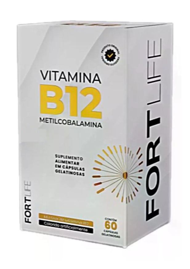 Fortlife Vitamina B12 Metilcobalamina 300mg 60 cápsulas