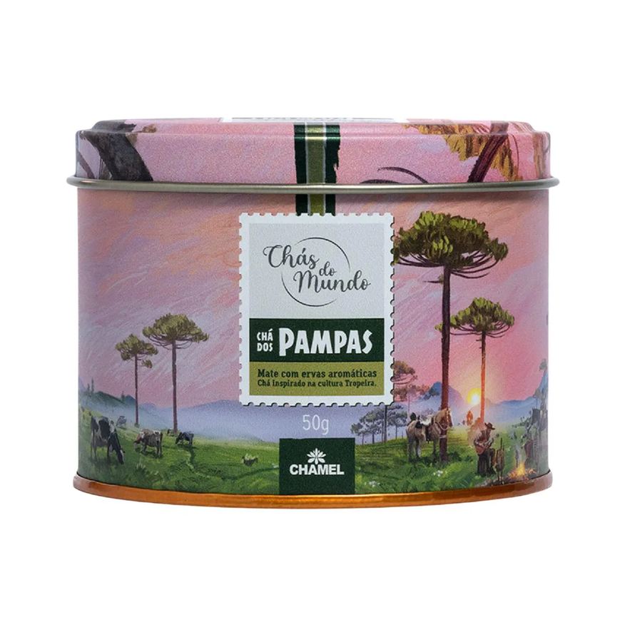 Chamel Chás do Mundo Pouch Chá Pampas Lata 50g