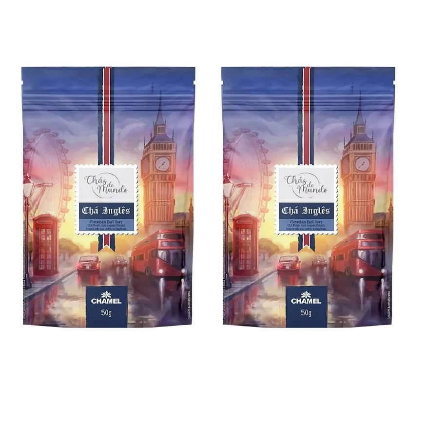 Chamel Kit 02 Chás do Mundo Pouch Chá Inglês 50g