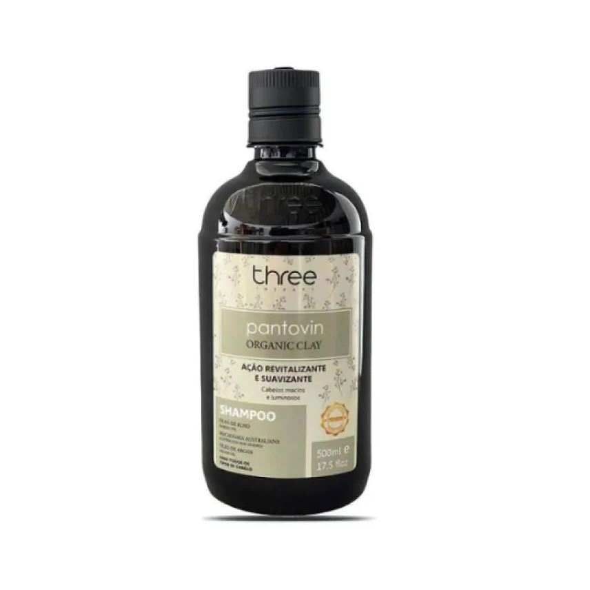 Three Therapy - Pantovin - Shampoo Organic Clay 500ml