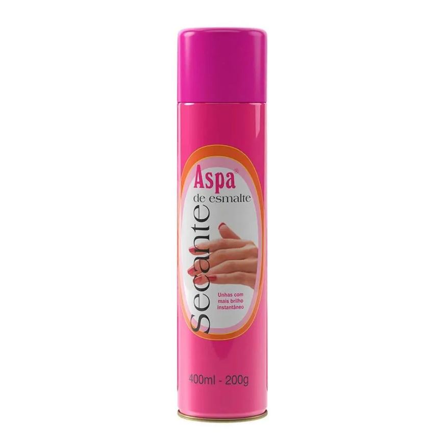 6Un Kit Spray Secante de Esmalte Aspa - 400ml - Seca Instantaneo