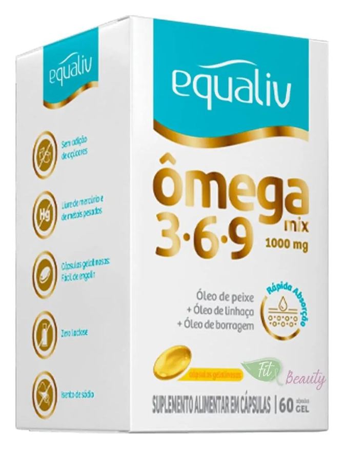 Equaliv Suplemento Alimentar Ômega Mix 3-6-9 - 60Cps