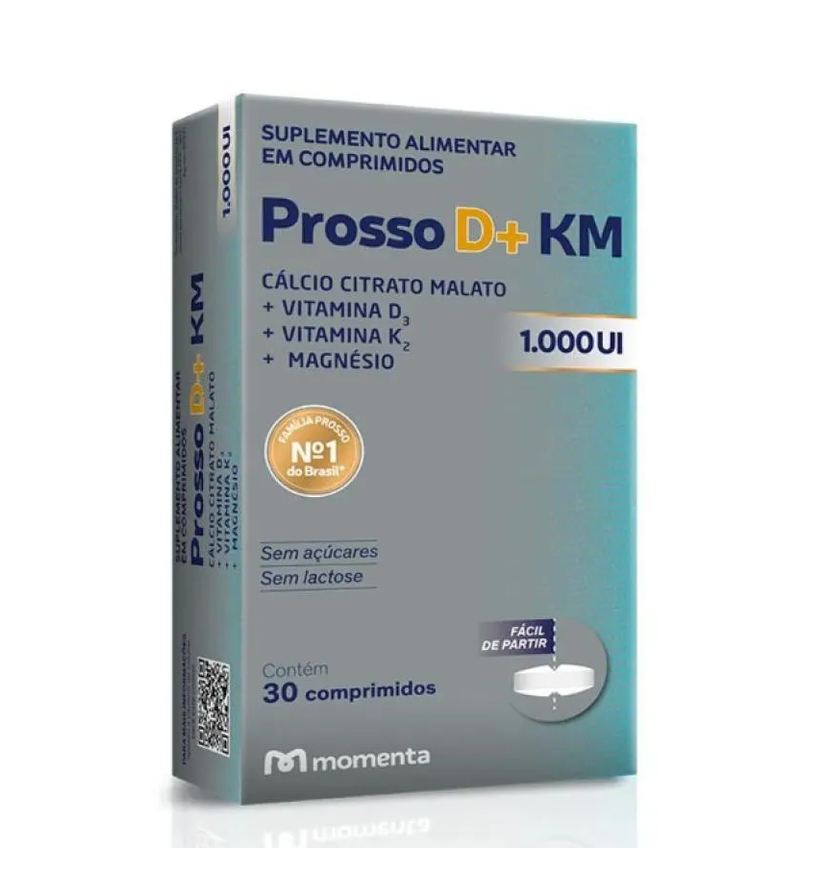 Momenta Suplemento Alimentar Prosso D+ Km 1.000Ui 30Cpr