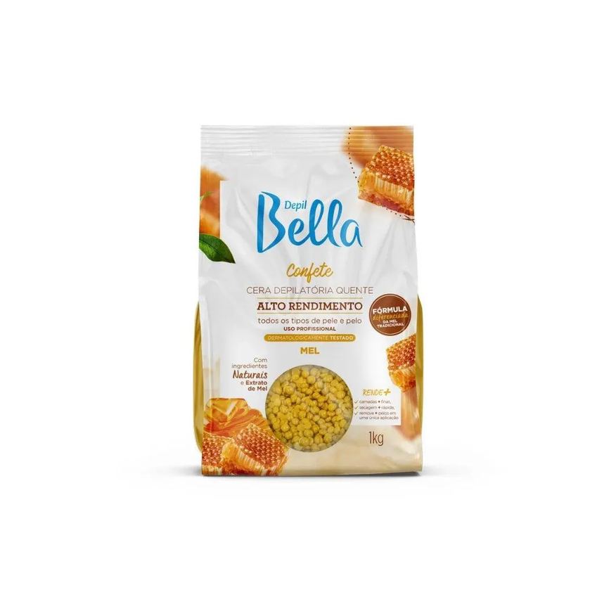 Depil Bella Cera Depilatória Quente Confete Mel 1kg