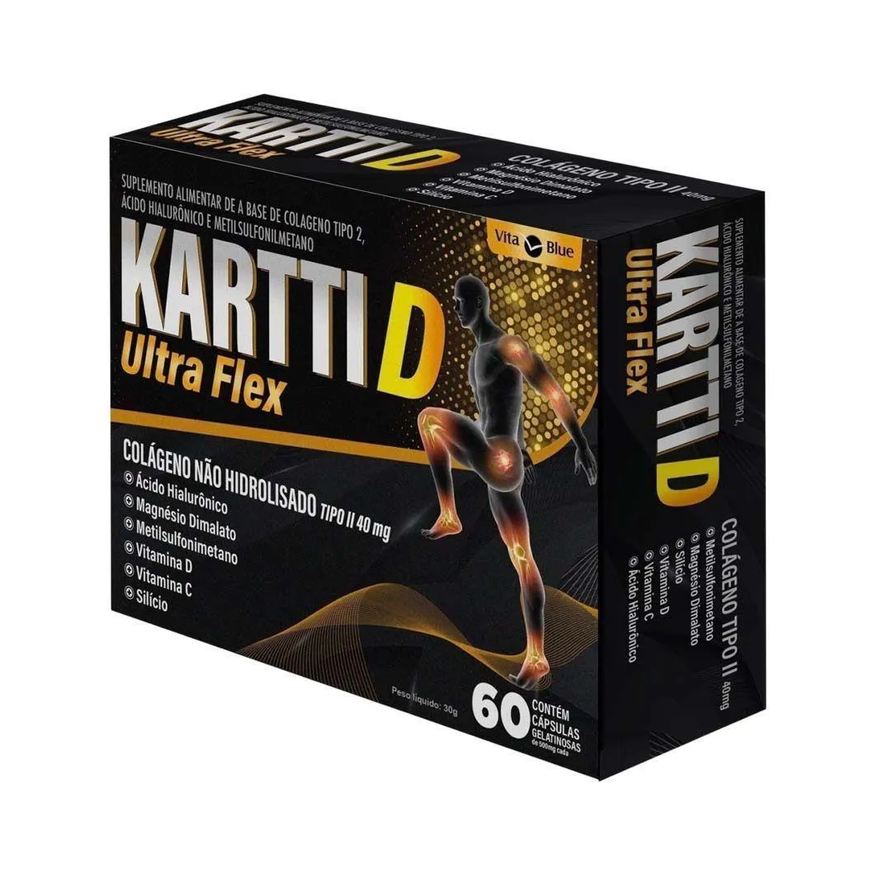 Vita Blue Kartti D Ultra Flex Colágeno Tipo Ii 60 cápsulas