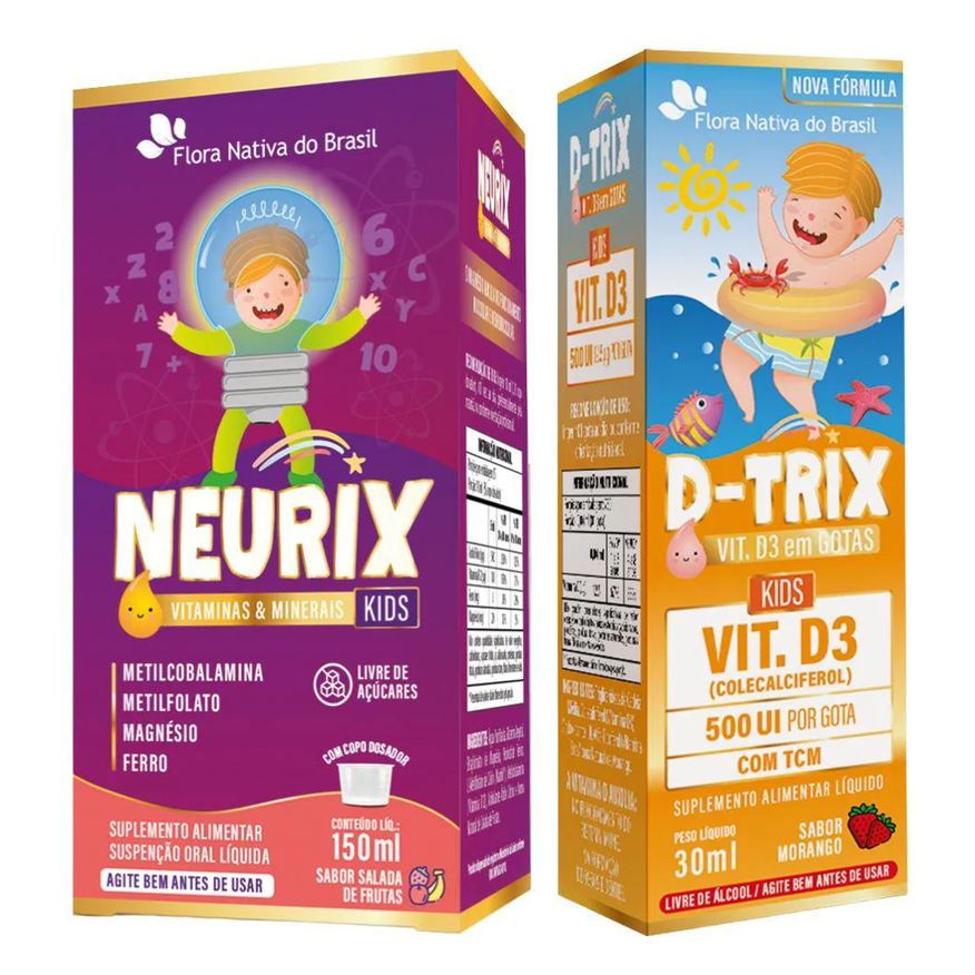 Flora Nativa Do Brasil Kit Neurix + D-trix - Flora Nativa Salada de Frutas