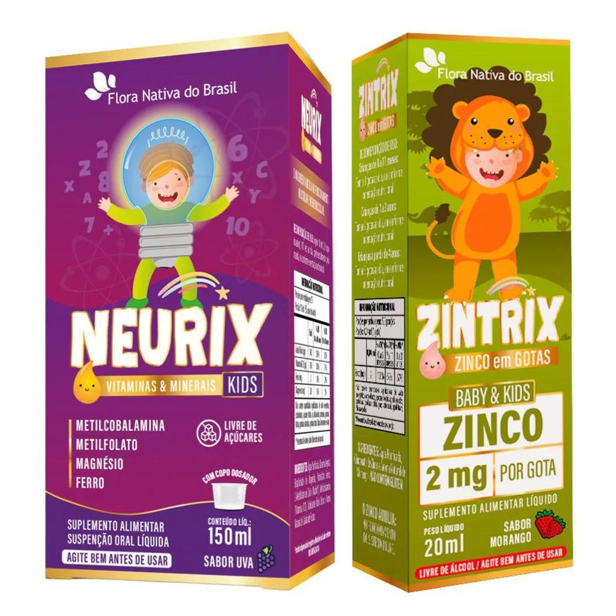 Flora Nativa Do Brasil Kit Neurix + Zintrix - Flora Nativa UVA