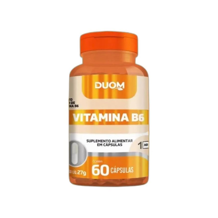 Duom Suplemento Alimentar Vitamina B6 60 Cápsulas