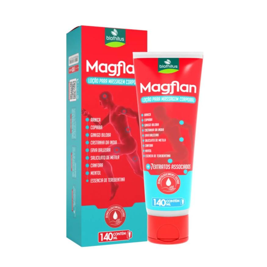 Biofhitus Loção Corporal Massagem Magflan 140ml