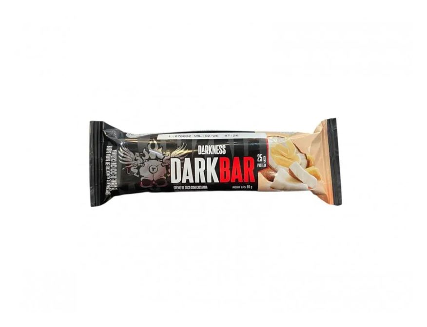 Darkness Dark Bar (90g) - Nova Embalagem - Sabor: Creme de Coco C/ Castanha