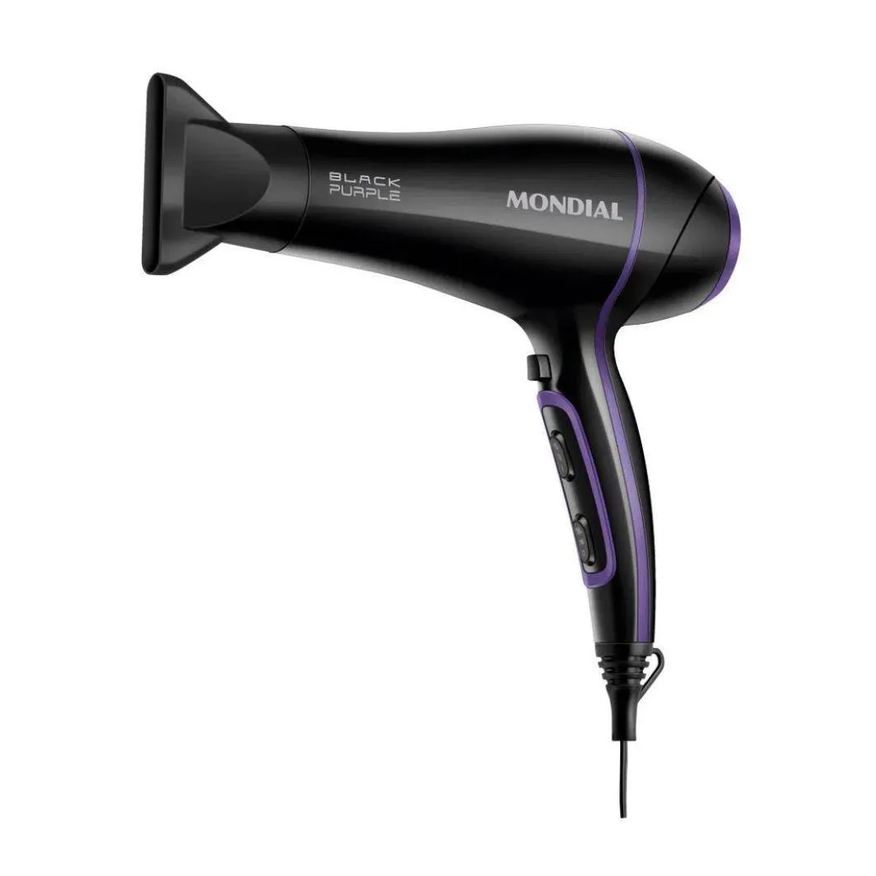Mondial Secador de Cabelos Black Purple Scn-01 Preto 220 V