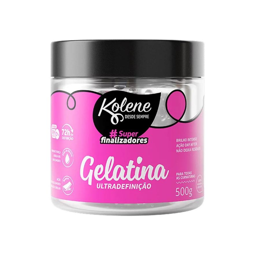 Kolene Gelatina Capilar Super Finalizador Rosa 500g