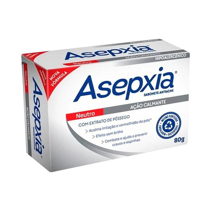 Asepxia Sabonete Neutro Ação Calmante 80g