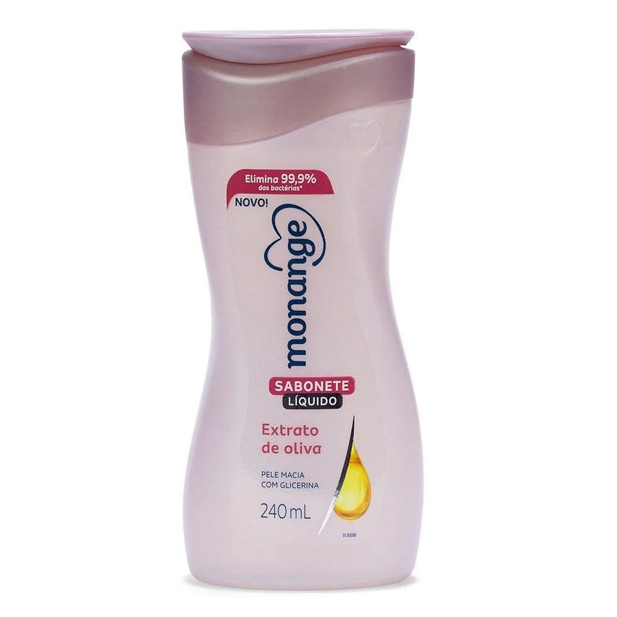 Monange Sabonete Líquido Extrato Oliva 240ml