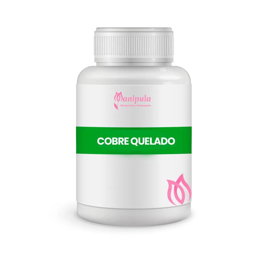 Manipula Cobre Bisglicinato Quelado 3mg (3000 Mcg) - Suporte Essencial para a Imunidade, Energia e Antioxidantes | 60 Doses