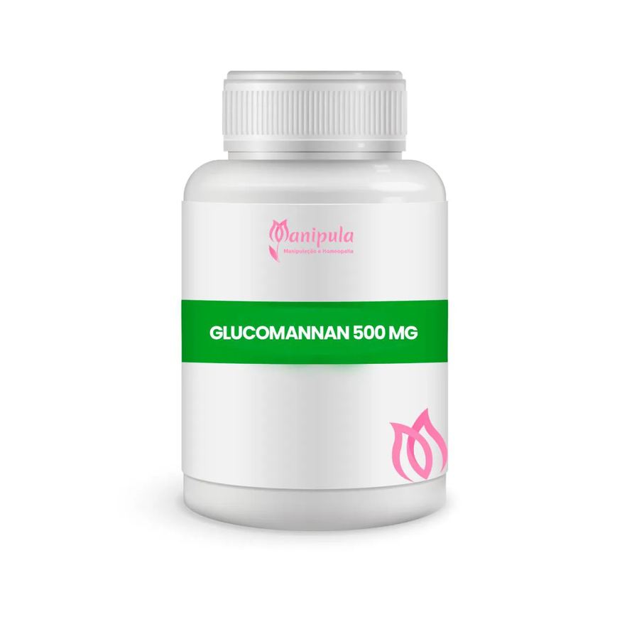 Manipula Glucomanan 500mg - Auxílio Natural para Saciedade e Controle de Peso | 60 Doses