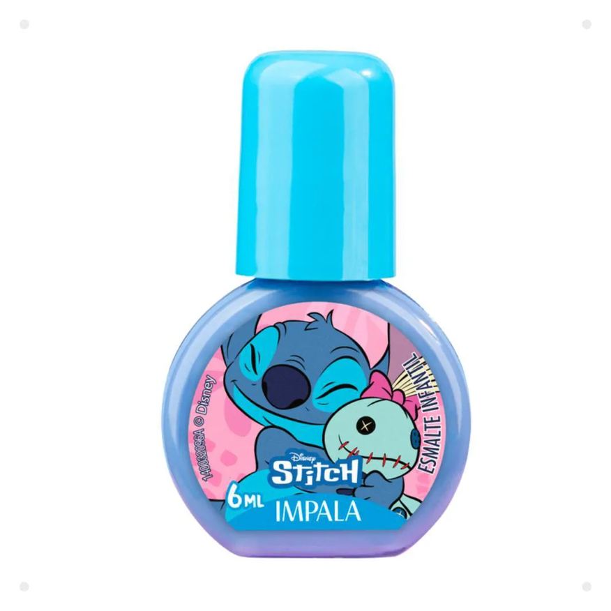 Impala Esmalte Infantil Disney Stitch Aloha Quer Dizer Família 6ml