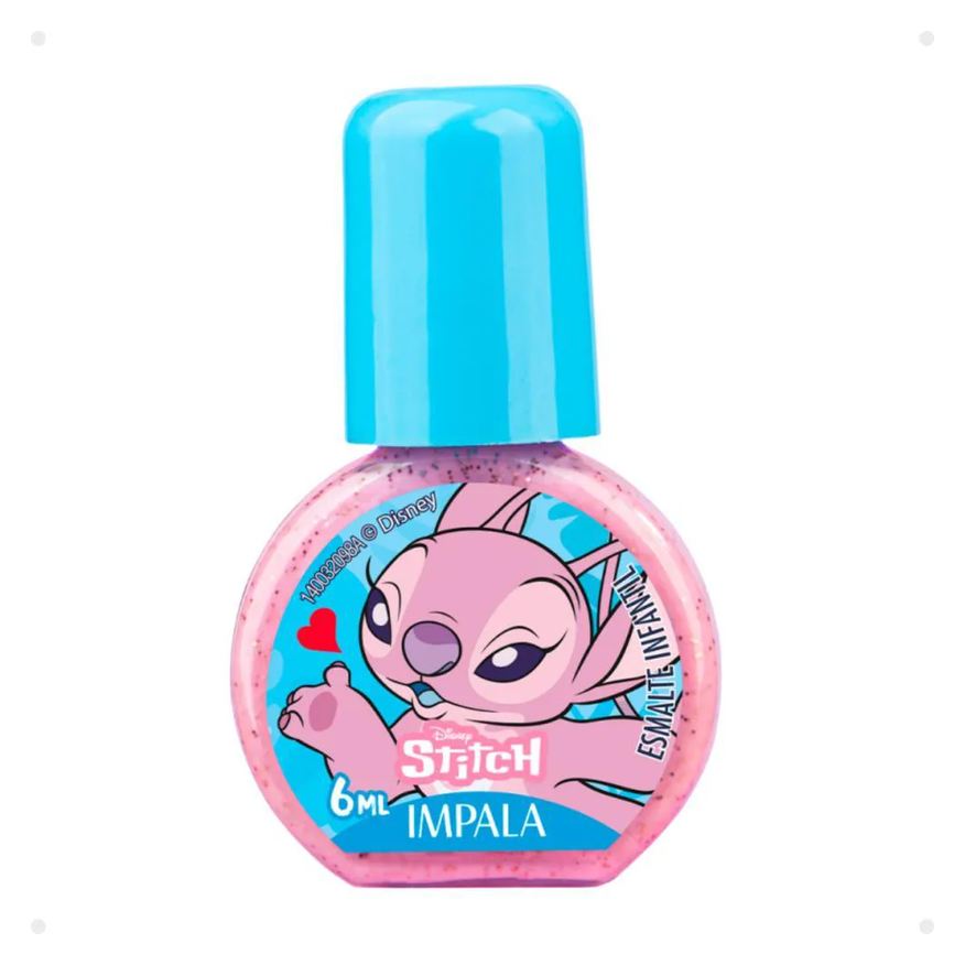 Impala Esmalte Infantil Disney Stitch Brilho Angelical 6ml