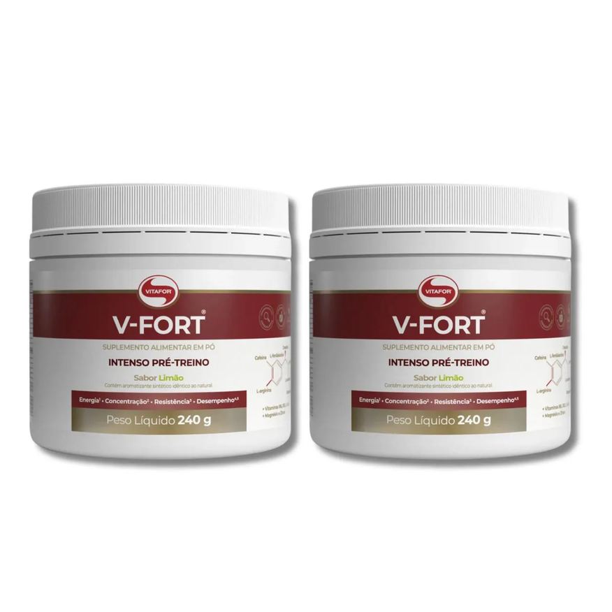 Vitafor Kit 2 V-Fort Limão Pote 240g