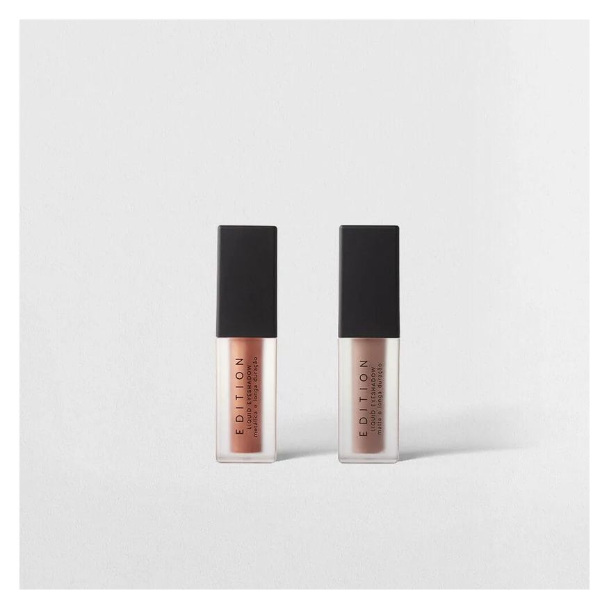 Océane Kit Sombra Líquida Marrom Claro Sombra Líquida Coral Metalizada Edition