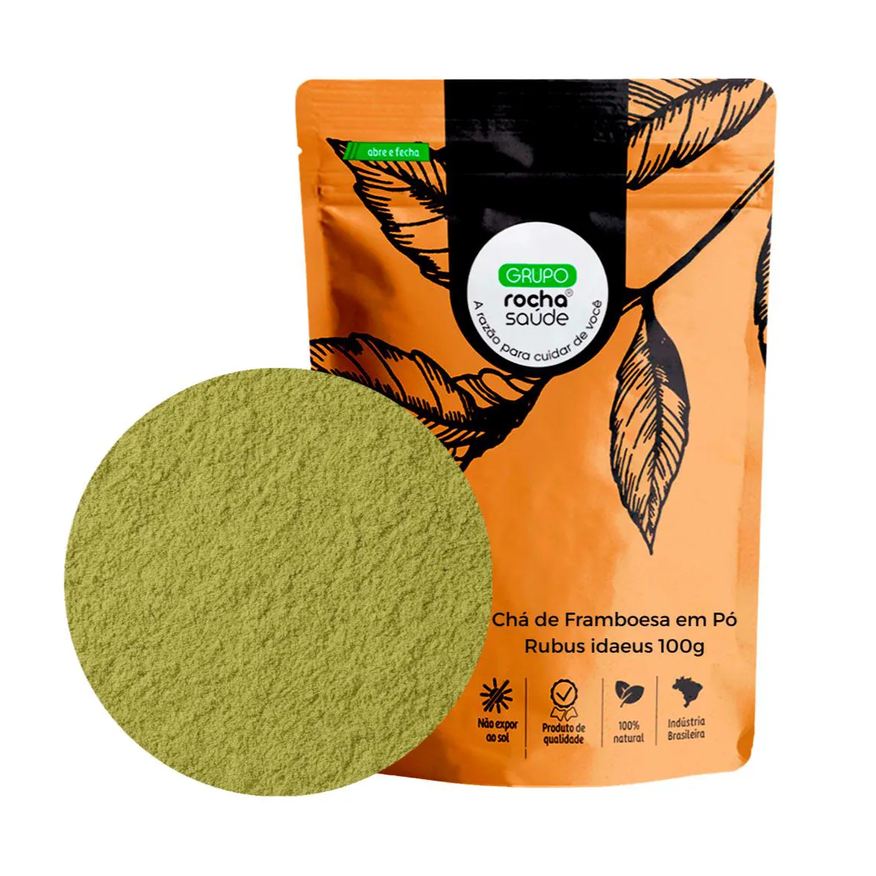 Grupo Rocha Saúde Chá de Framboesa em Pó Rubus Idaeus 100g