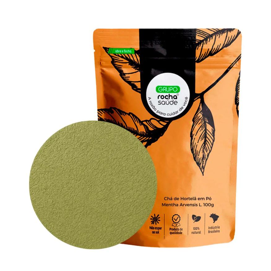 Grupo Rocha Saúde Chá de Hortelã em Pó Mentha Arvensis L. 100g