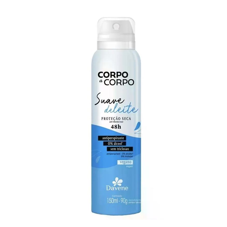 Davene Desodorante Aerosol Corpo a Corpo Suave 150ml