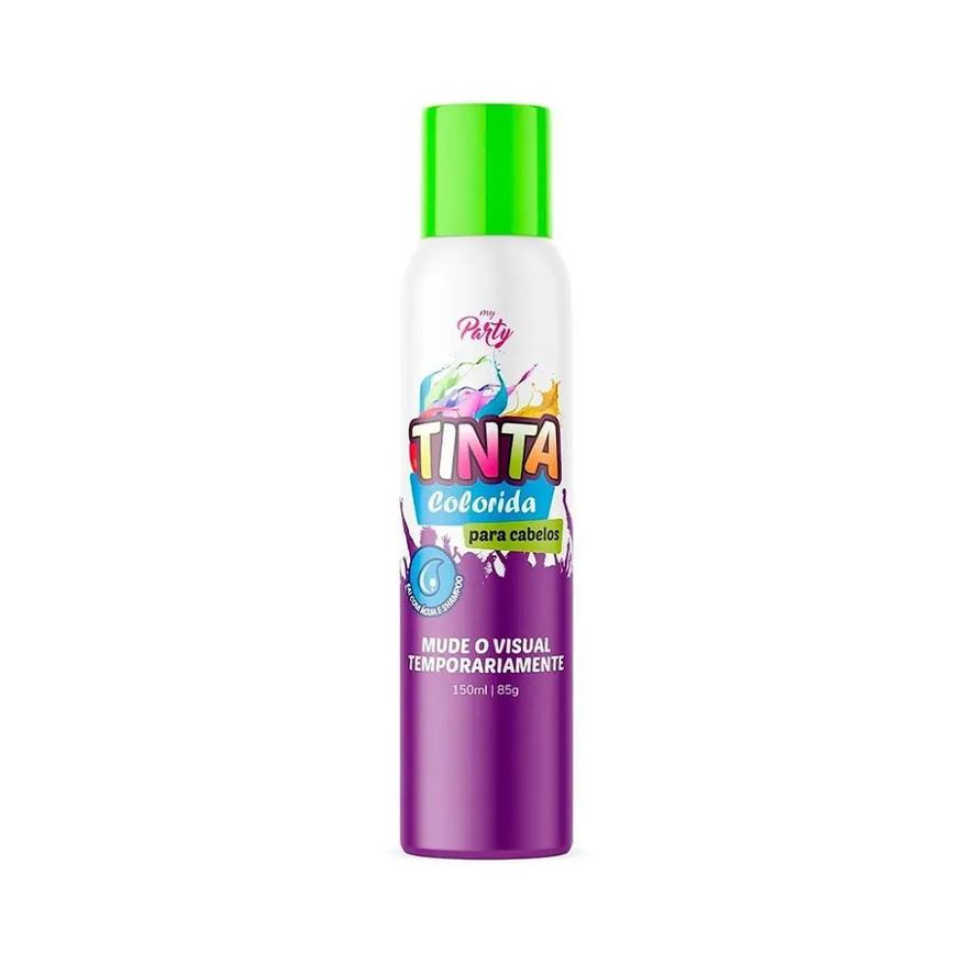 Dalegria Tinta Spray Cabelo My Party Verde Neon 150ml