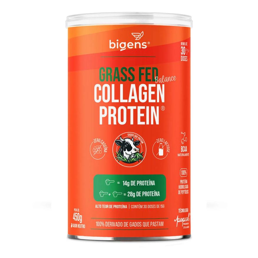 Bigens Grass Fed Balance Collagen Protein 450g Neutro