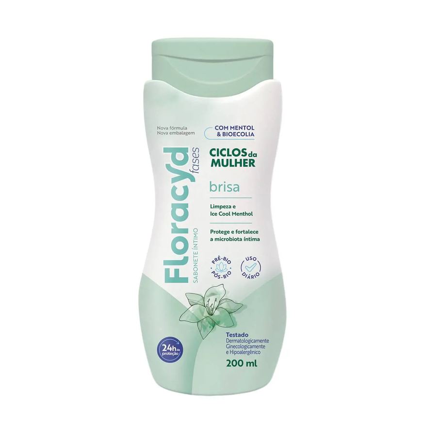 Floracidy Sabonete Líquido Íntimo Floracyd Brisa Ciclos da Mulher com 200ml