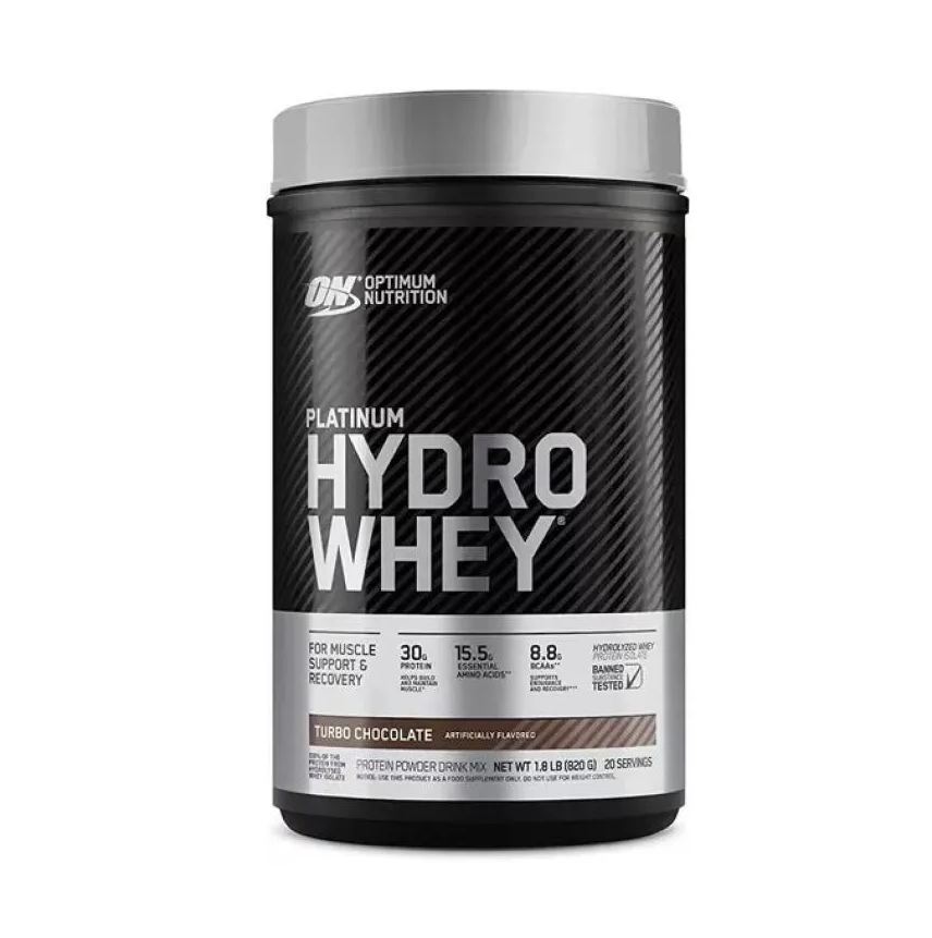 Optimum Nutrition Platinum Hydro Whey (820g) - Sabor: Turbo Chocolate
