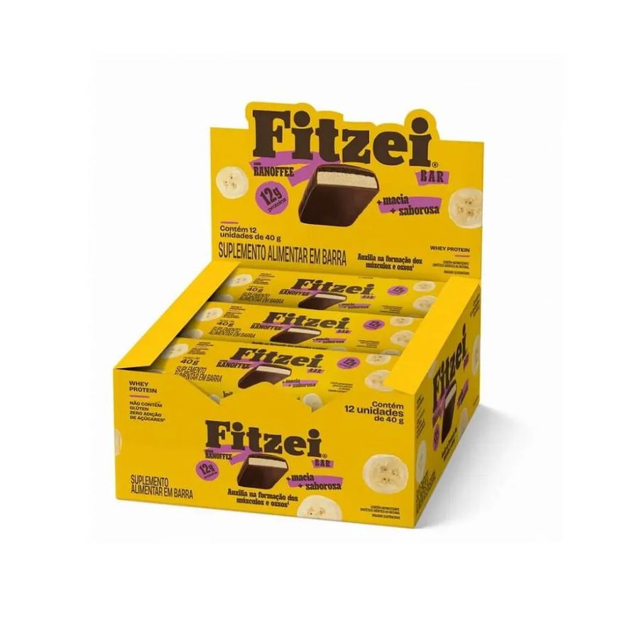 Vitafor Fitzei Bar Display (12 Unid 40g) - Banoffee